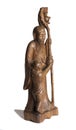 Old wooden asian statuettes