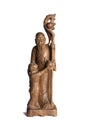 Old wooden asian statuettes