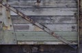 Old wooden background at Bristol Harbour aka Bristol Docks with old train carriages Royalty Free Stock Photo