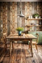 Old Wooden Background with Rustic Timber Texture for Kitchen Table Royalty Free Stock Photo