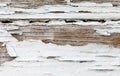Old wooden background with white chapped paint Royalty Free Stock Photo