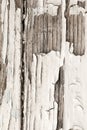 Old wooden background with white chapped paint Royalty Free Stock Photo