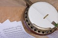 Old Wooden Banjo Royalty Free Stock Photo