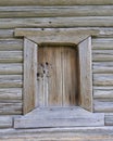 Old wooden barn door Royalty Free Stock Photo