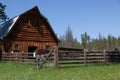 Old Wooden Barn and Fence Royalty Free Stock Photo