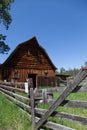 Old Wooden Barn and Fence Royalty Free Stock Photo