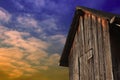 Old wooden barn in a German vineyard Royalty Free Stock Photo