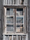 Old wooden barn window