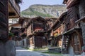 Old wooden barns and shed, Zermatt, Switzerland Royalty Free Stock Photo