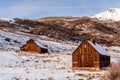 Old wooden barns in Telluride, Colorado