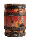 Old wooden barrel isolated Royalty Free Stock Photo