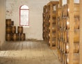 Old wooden barrels Royalty Free Stock Photo