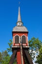 Old wooden belfry at the blue sky Royalty Free Stock Photo