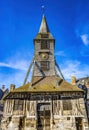 Wooden Bell Tower Church Honfluer France