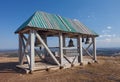 Old wooden belltower. Russia. White mountain Royalty Free Stock Photo