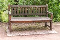 Old wooden bench Royalty Free Stock Photo