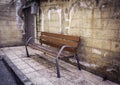 Old wooden bench Royalty Free Stock Photo