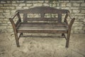 Old wooden bench. Royalty Free Stock Photo