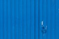 Old wooden blue door. Royalty Free Stock Photo