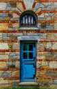 Old Wooden Blue Door Royalty Free Stock Photo