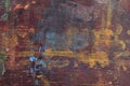 Old wooden board with paint stains Royalty Free Stock Photo