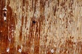 Old wooden board with screws around the edges. Abstract background Royalty Free Stock Photo