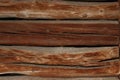 Old wooden boards with crevices and gaps. Natural wood
