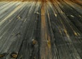 Gray wooden planking in perspective background Royalty Free Stock Photo