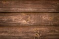 Old wooden boards from tree. Pattern of brown shabby wood planks. Rustic table of alder. Vintage timber background. Space texture.