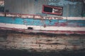 Old wooden boat detail Royalty Free Stock Photo