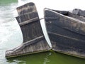 Old wooden boat details Royalty Free Stock Photo