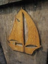 Old wooden boat details Royalty Free Stock Photo