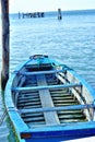 Old wooden boat at Pelestrina