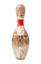 Old Wooden Bowling Pin Royalty Free Stock Photo