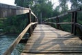 Old wooden bridge Royalty Free Stock Photo