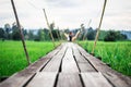 Old wooden bridge