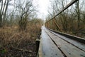 old wooden bridge Royalty Free Stock Photo