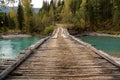 Old wooden bridge Royalty Free Stock Photo