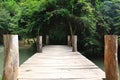 Old wooden brige Royalty Free Stock Photo