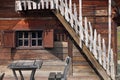 Old wooden cabin log Royalty Free Stock Photo