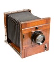 Old wooden camera Royalty Free Stock Photo