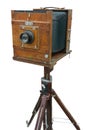 Old wooden camera