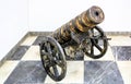 Old Wooden Cannon From First World War