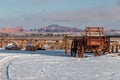 Old wooden carriage  Moab  Utah Royalty Free Stock Photo