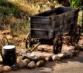 Old wooden cart