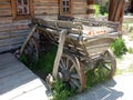 Old wooden cart Royalty Free Stock Photo