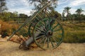 Old wooden cart - wheel