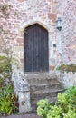 Old Wooden Castle Door