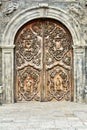 Old Wooden Catholic Door