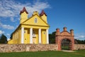 Old wooden catholic Trinity Church in Daniushevo, Grodno region, Belarus Royalty Free Stock Photo